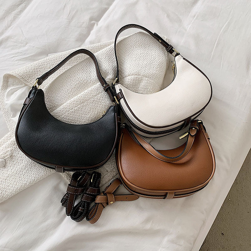LUNETTE™ - Crescent Contrast Trim Crossbody Bag — 2