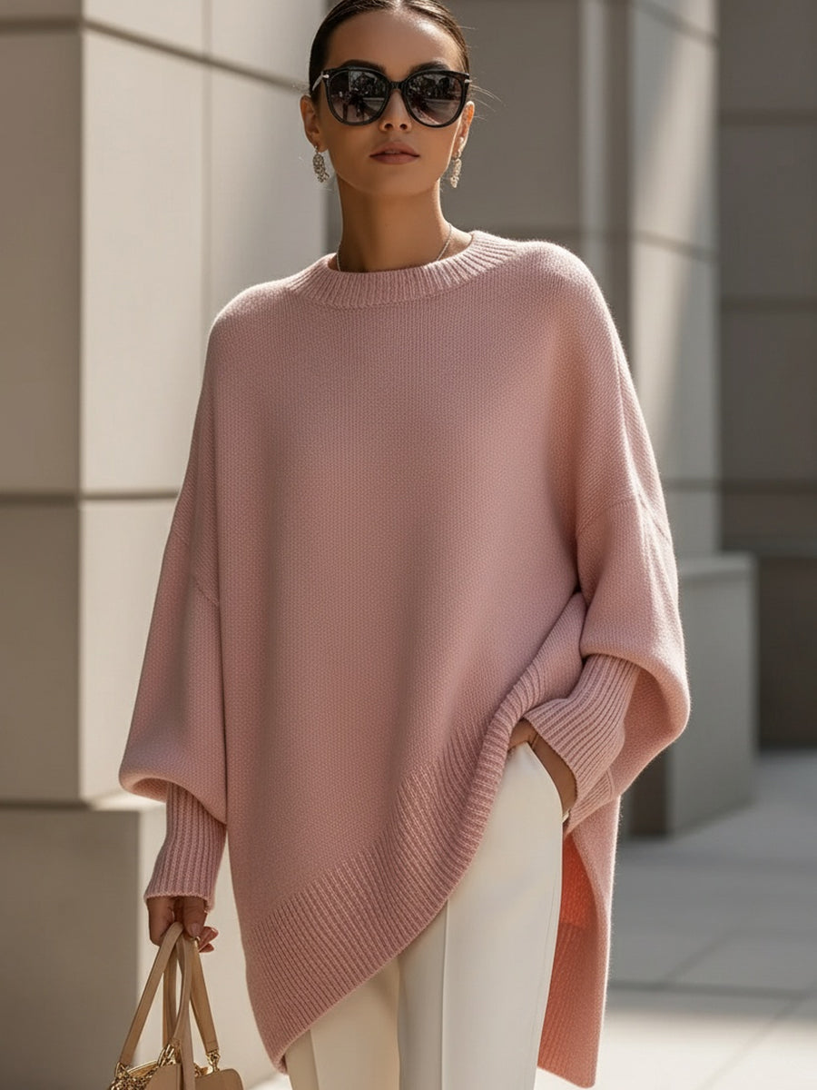 Jennifer | Oversized Draped Wide-Neck Sweater — 10