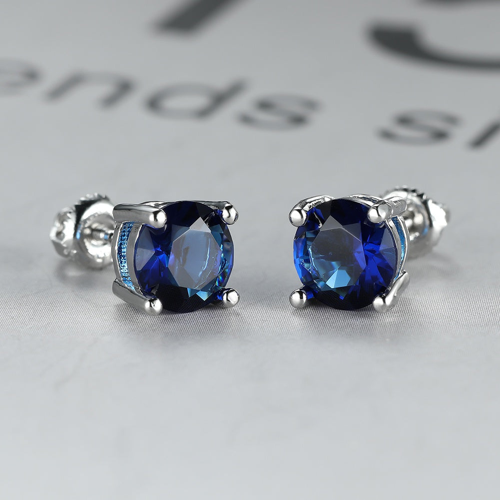 Timeless Synthetic Zircon Stud Earrings — 2