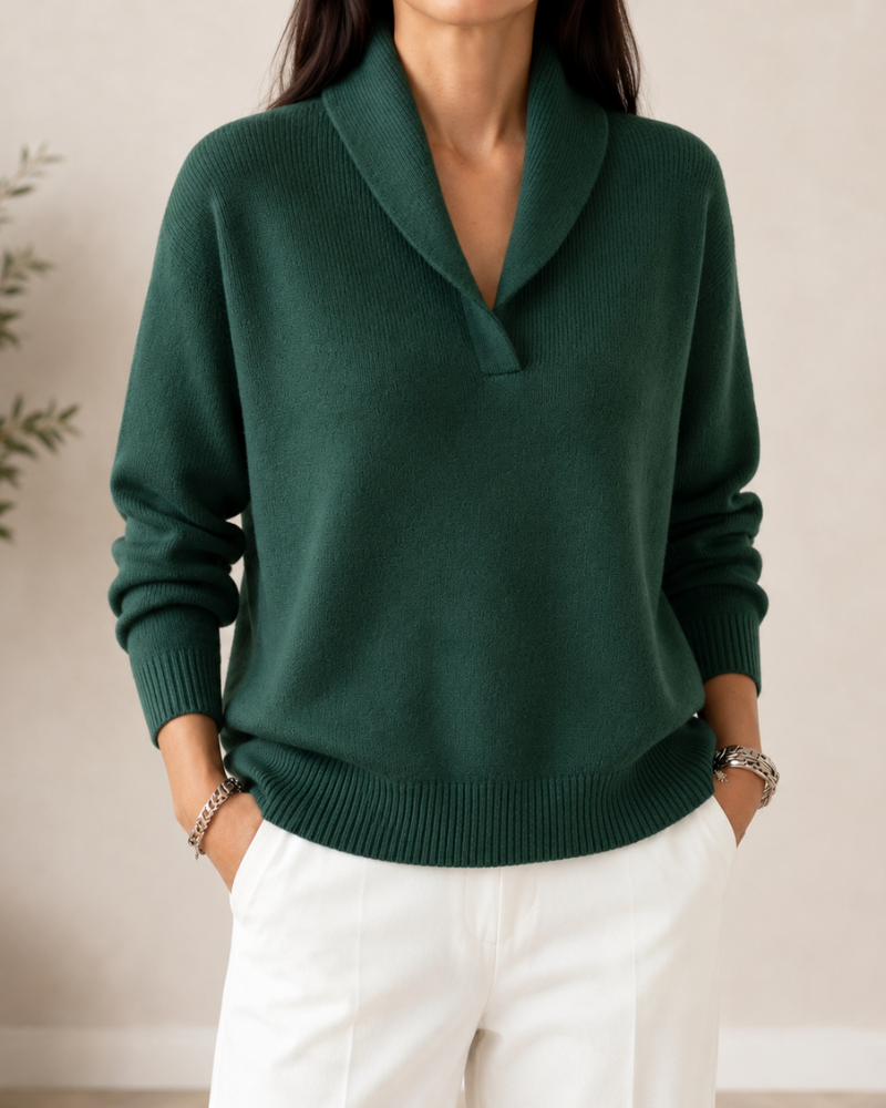 Sofia | Soft V-Neck Jumper — 2