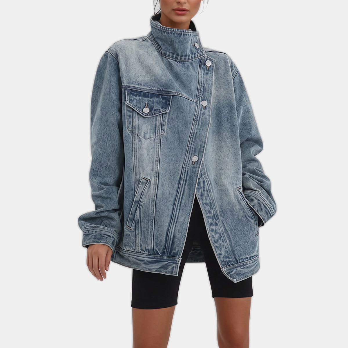Elza - Washed Denim Jacket
