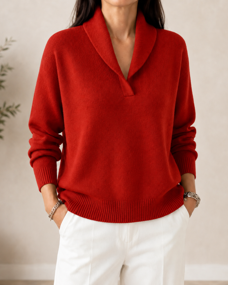 Sofia | Soft V-Neck Jumper — 10