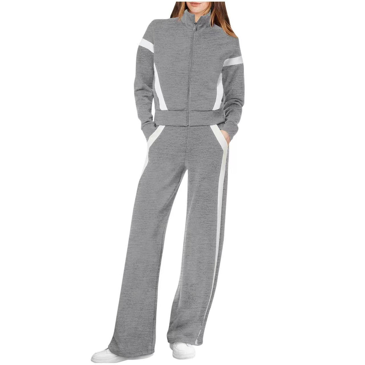 QASU™ - Casual Top and Sweatpants Set — 4