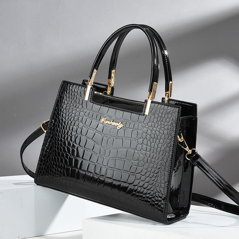 Olivia - Crocodile Pattern Handbag — 1