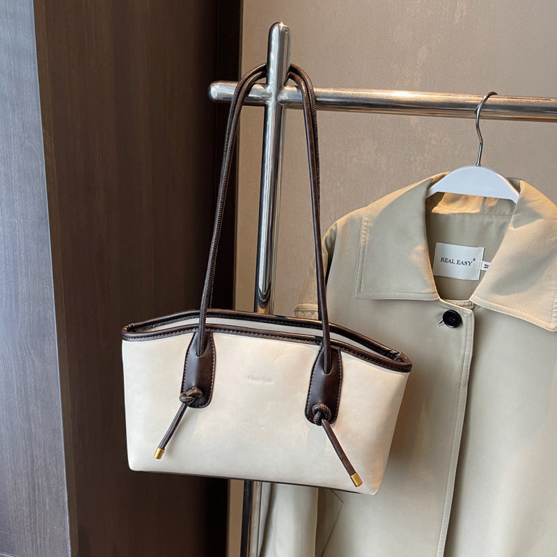 BRIGITTE™ - Vintage Knot-Detail Shoulder Tote Bag — 6