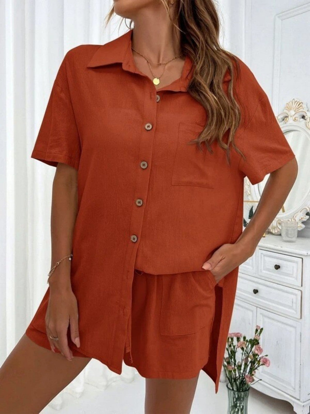 KRISTINE™ – Button-Down Lounge Set — 3