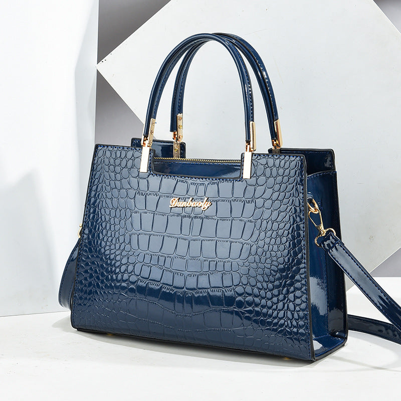 Olivia - Crocodile Pattern Handbag — 7