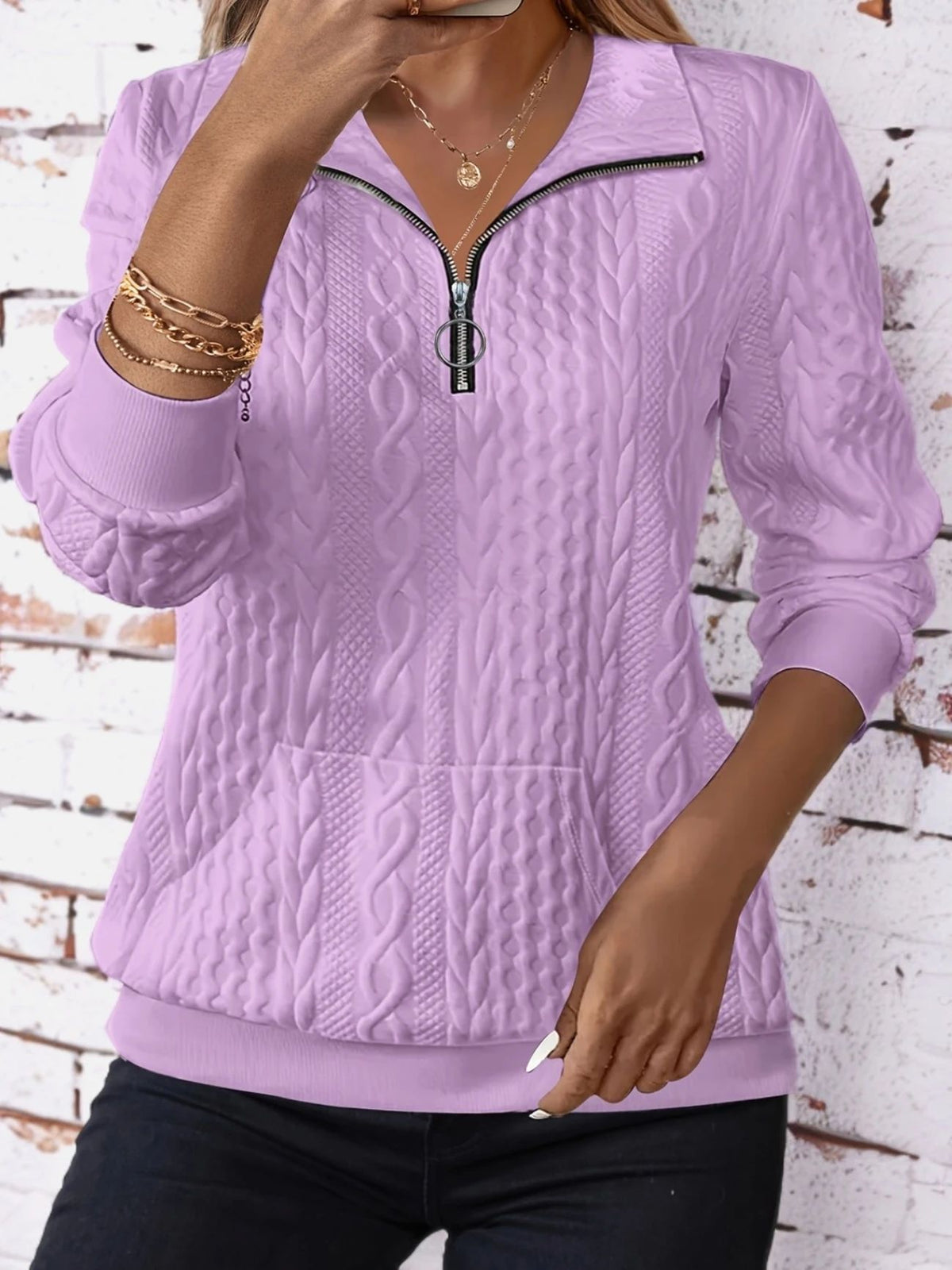 EMMA™ | Quarter-Zip Sweater