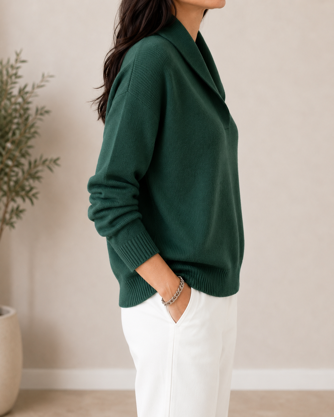 Sofia | Soft V-Neck Jumper — 3