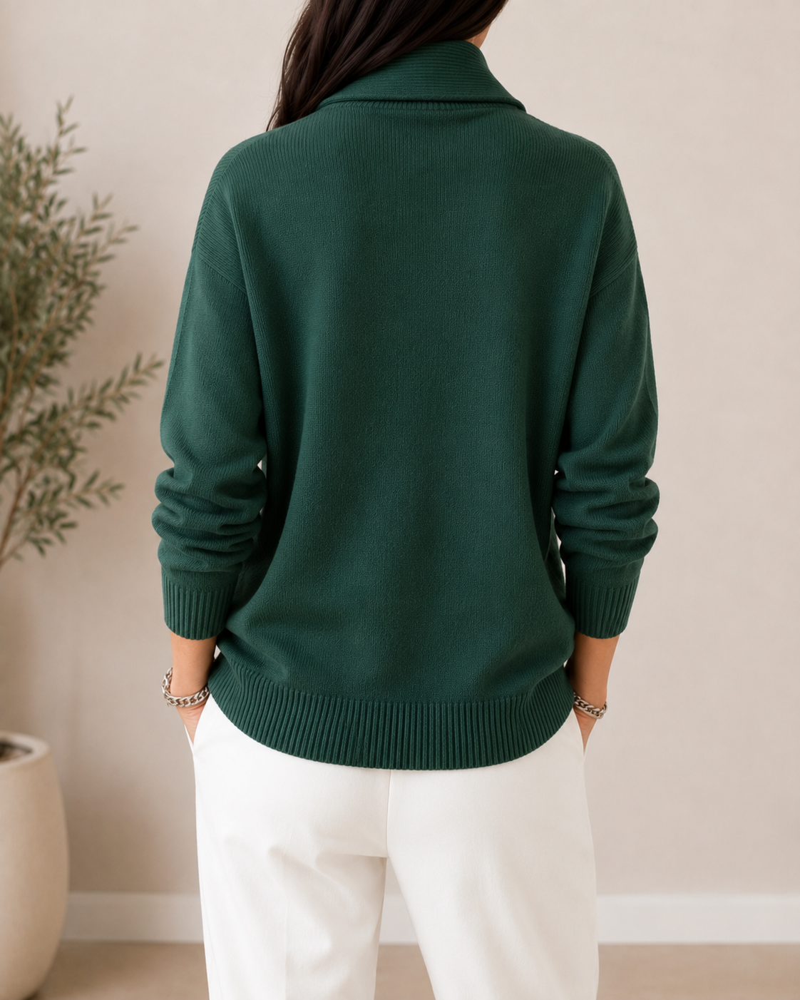 Sofia | Soft V-Neck Jumper — 4