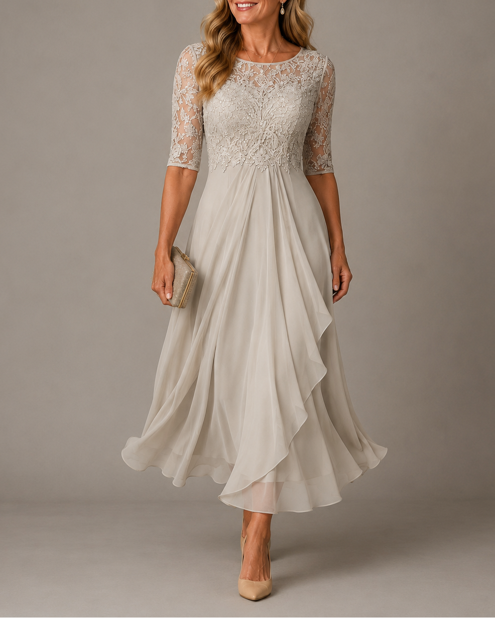 Rose | Lace Midi Dress