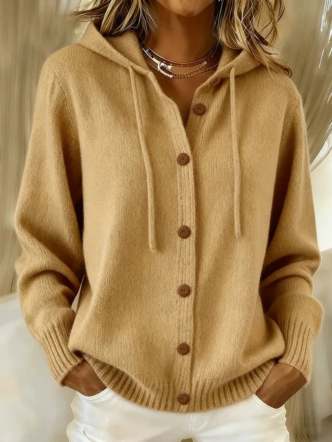 Brenda™ | Cozy Button Cardigan Hoodie — 3