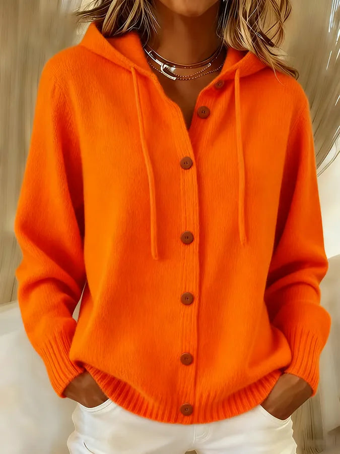 Brenda™ | Cozy Button Cardigan Hoodie — 4
