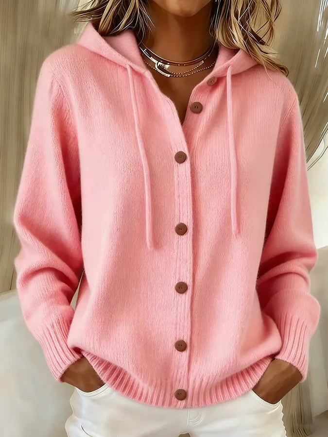 Brenda™ | Cozy Button Cardigan Hoodie — 1