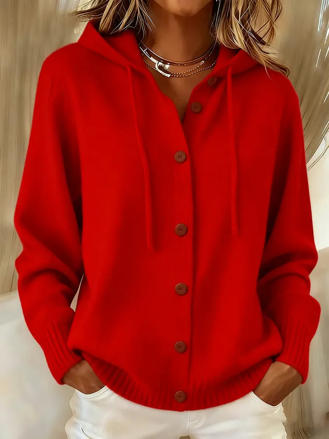Brenda™ | Cozy Button Cardigan Hoodie — 5