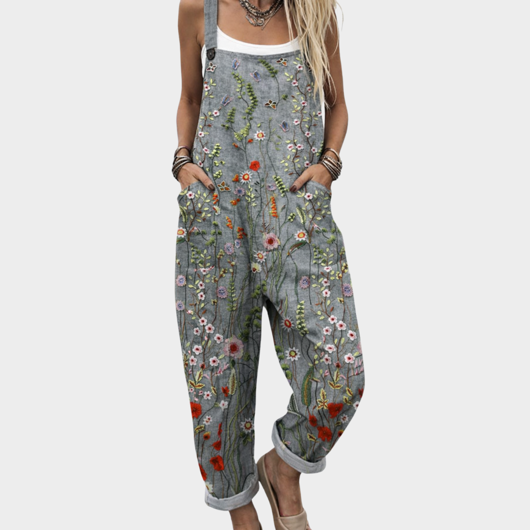 COMFORTABLE PRINTED OVERALLS — 1