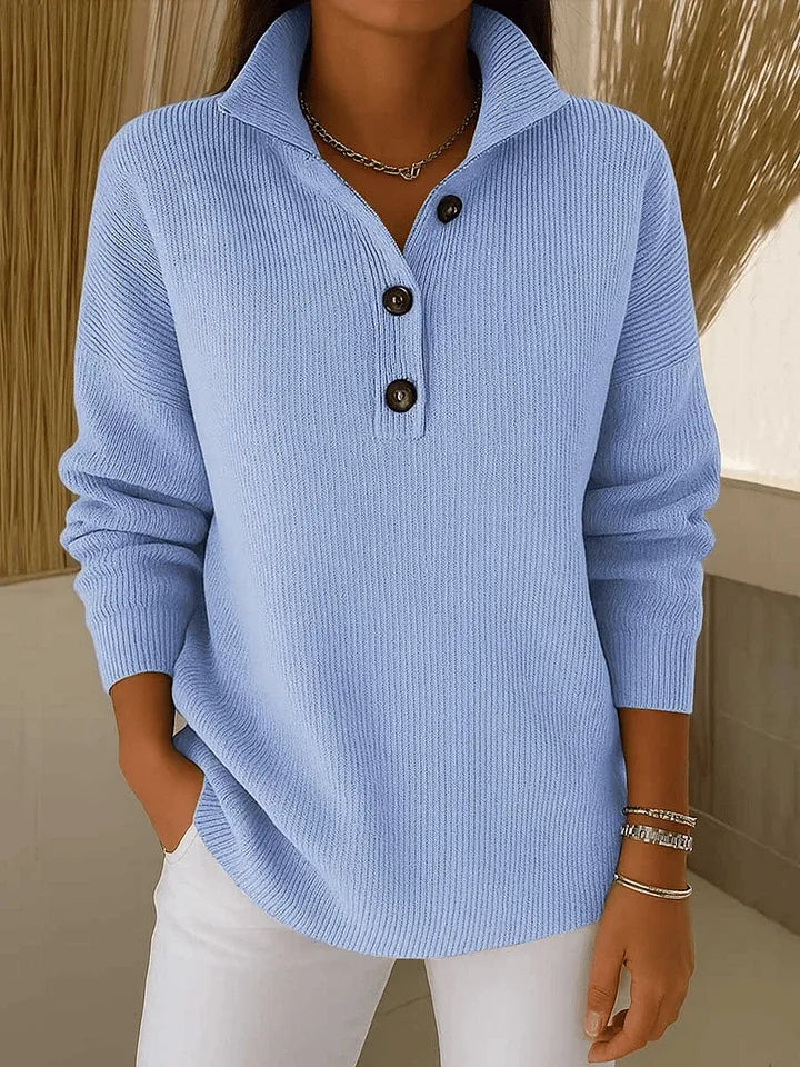 Florence™ | V-Neck Polo Sweater — 1
