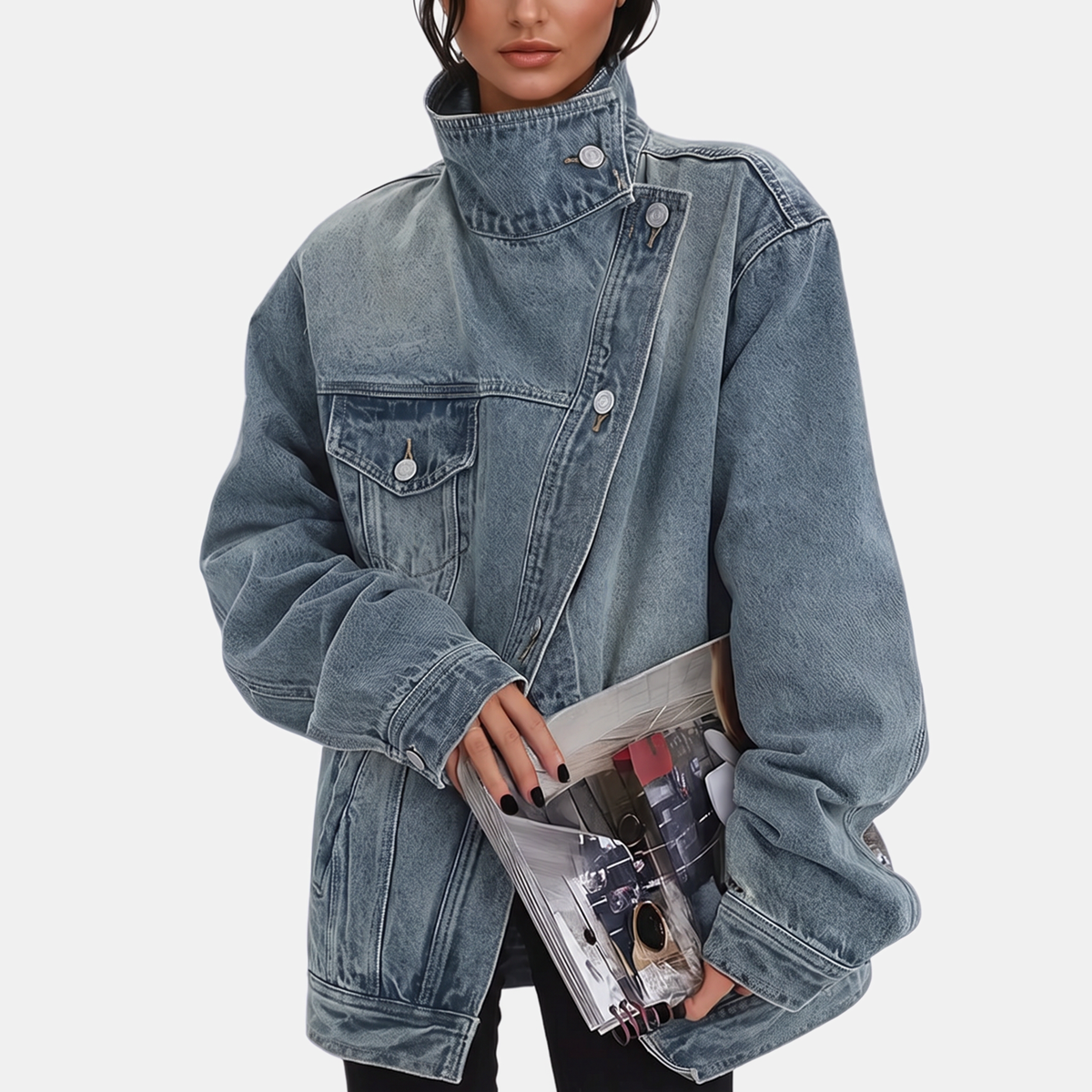 Elza - Washed Denim Jacket