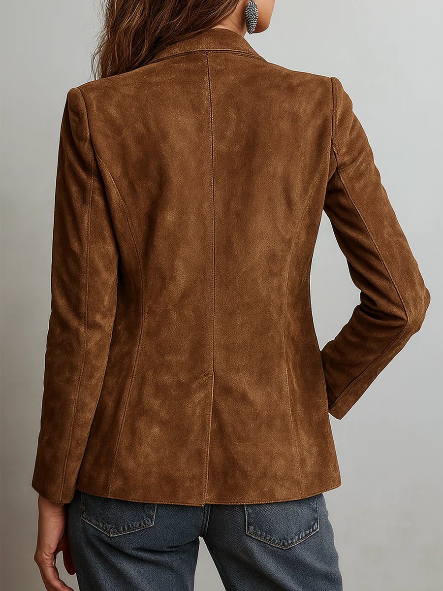 Women’s Vintage Brown Blazer — 2