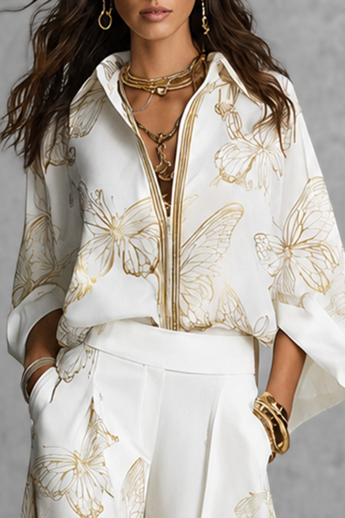Sienna’s | Blouse Women Loose Fit Long Sleeves – Cotton Blend