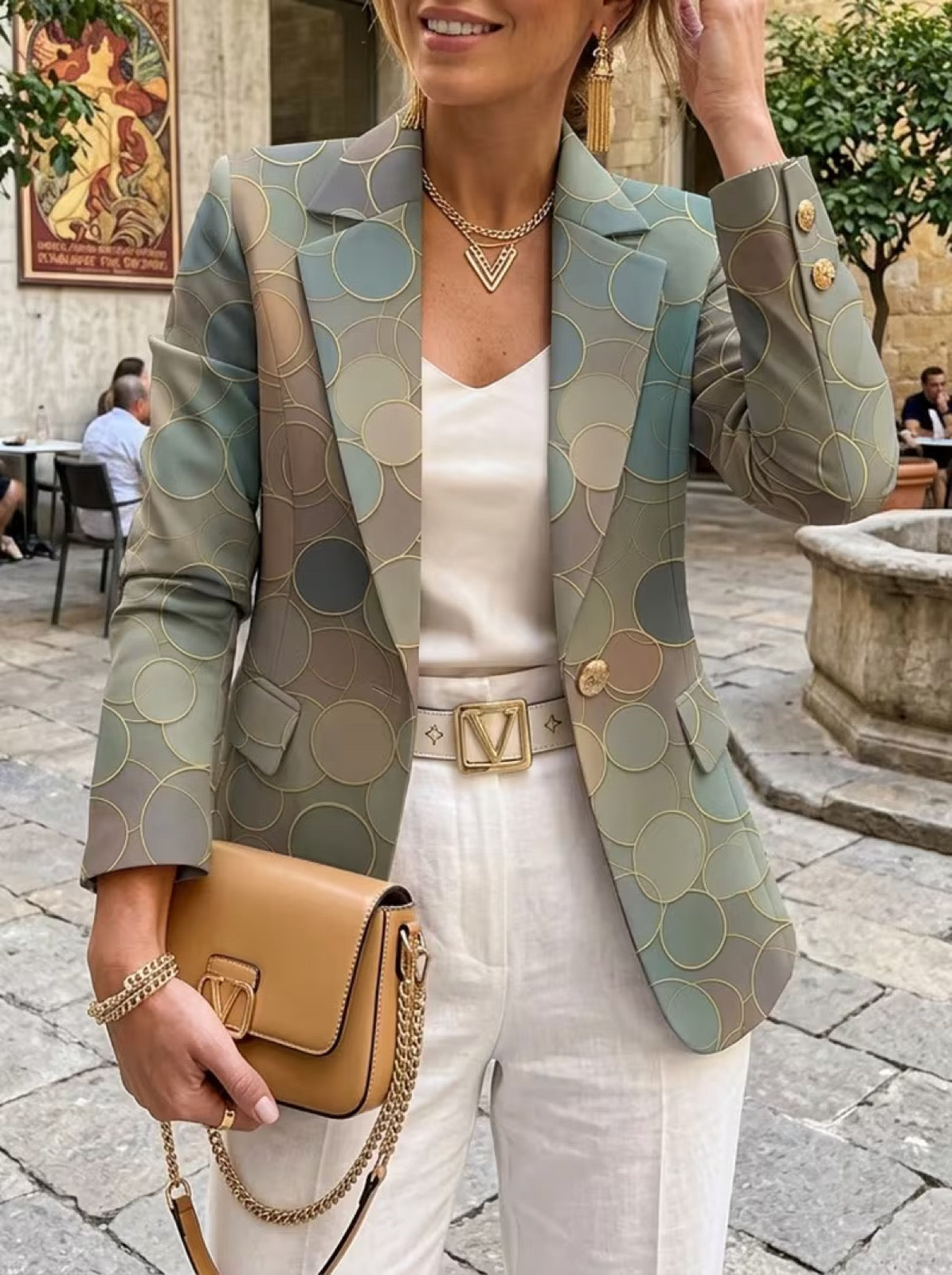 Capucine™ | Dot Mosaic Blazer — 3