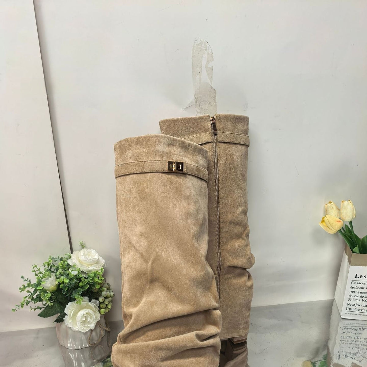 ARABELLA™ - Pleated Suede Boots — 2
