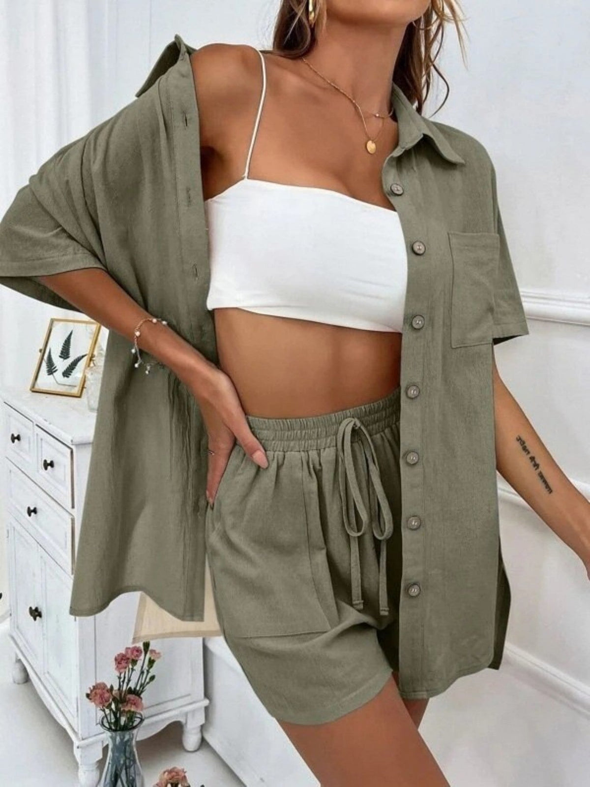 KRISTINE™ – Button-Down Lounge Set — 6