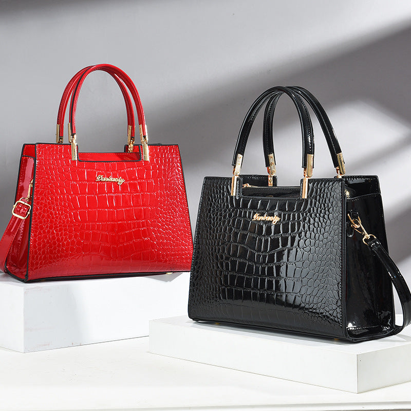 Olivia - Crocodile Pattern Handbag — 5