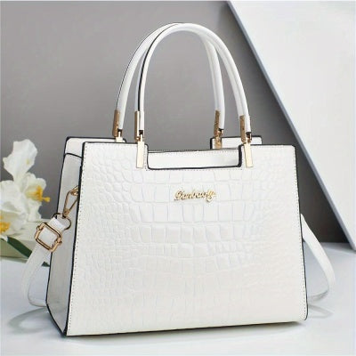 Olivia - Crocodile Pattern Handbag — 11