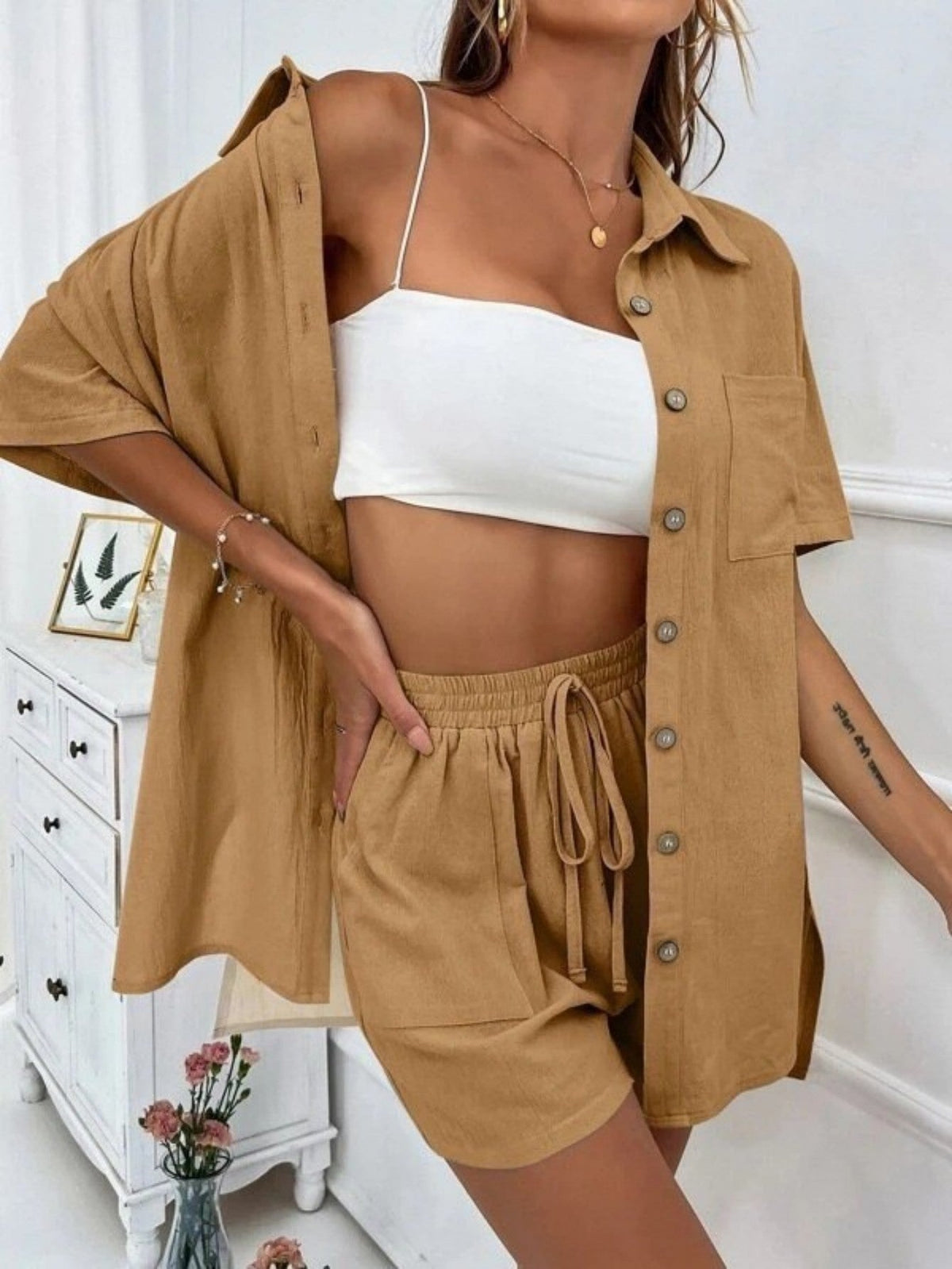 KRISTINE™ – Button-Down Lounge Set — 9