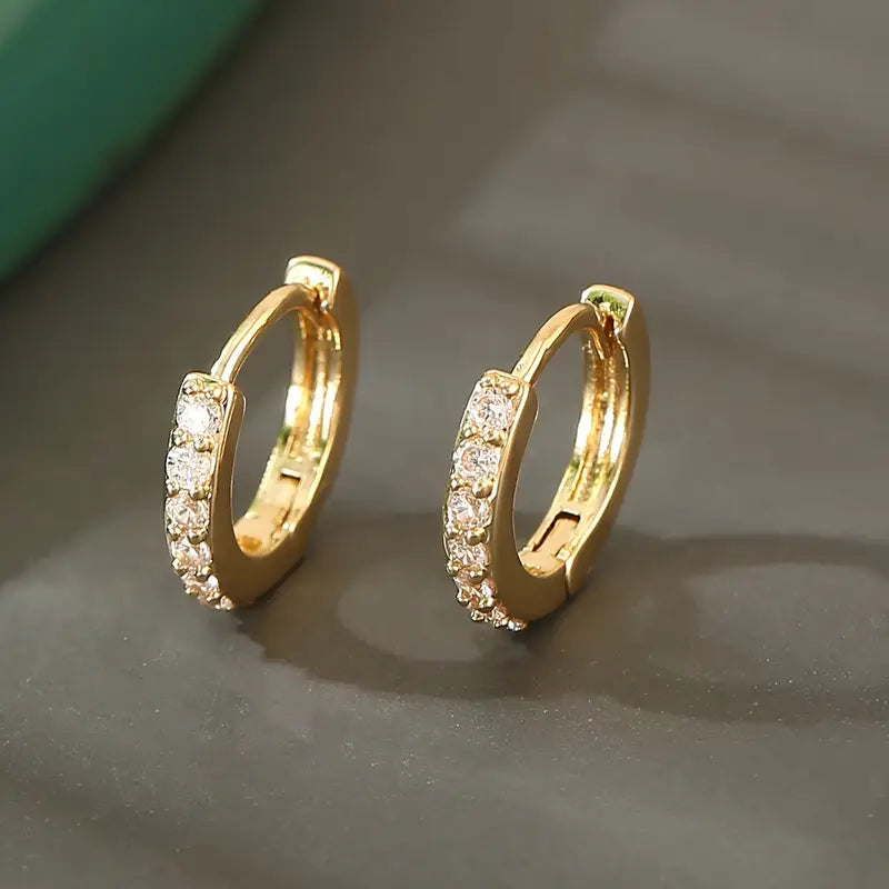 Mayfair Emerald Hoop Earrings — 6