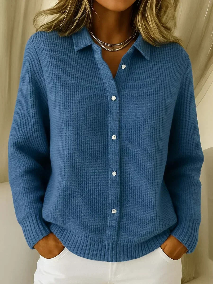 Katrina | Textured Knit Button Cardigan — 3