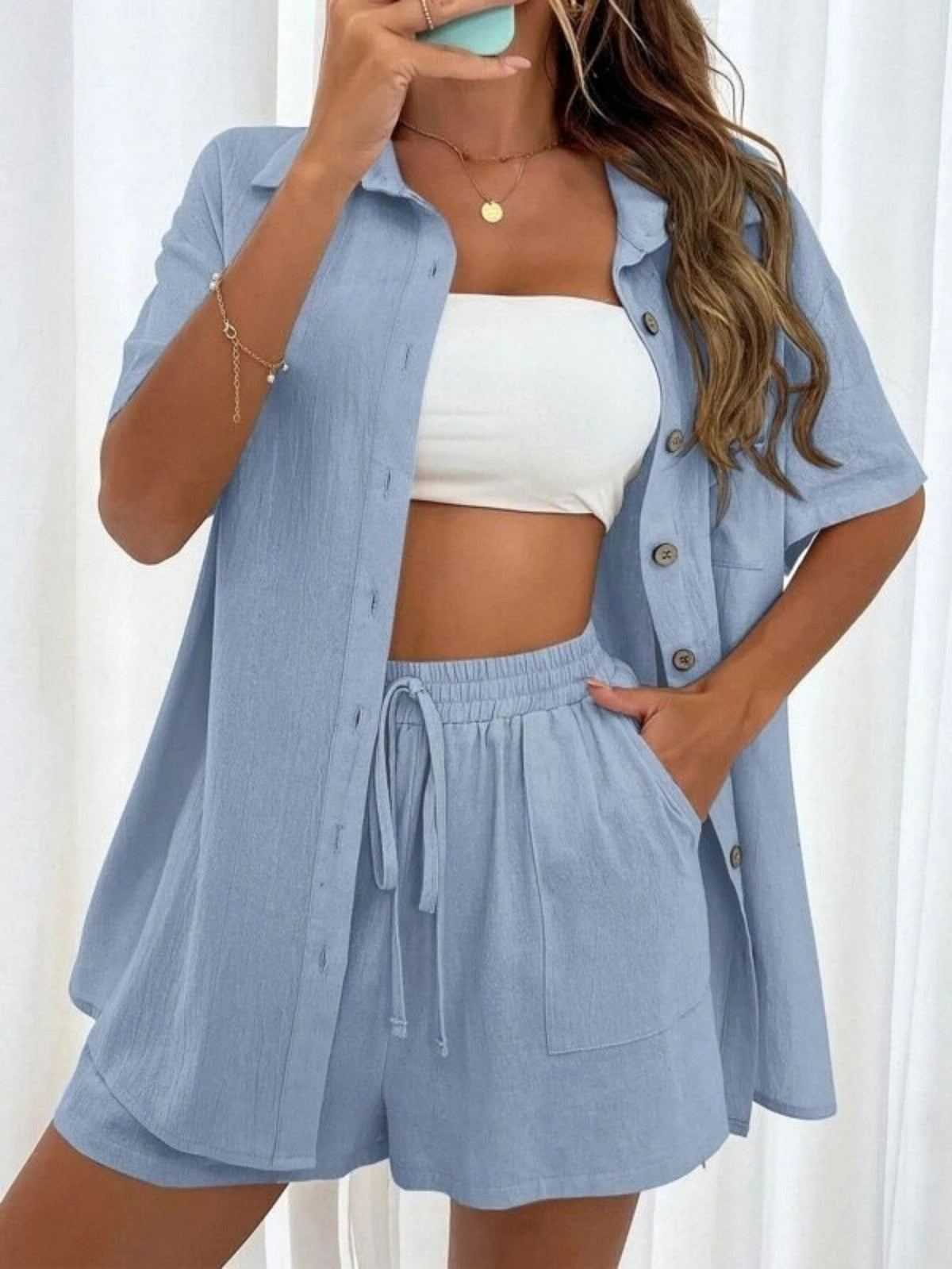KRISTINE™ – Button-Down Lounge Set — 18