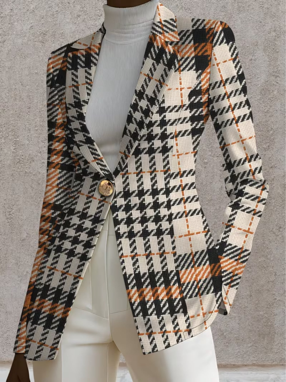 Ghislaine™ | Houndstooth Blazer — 3