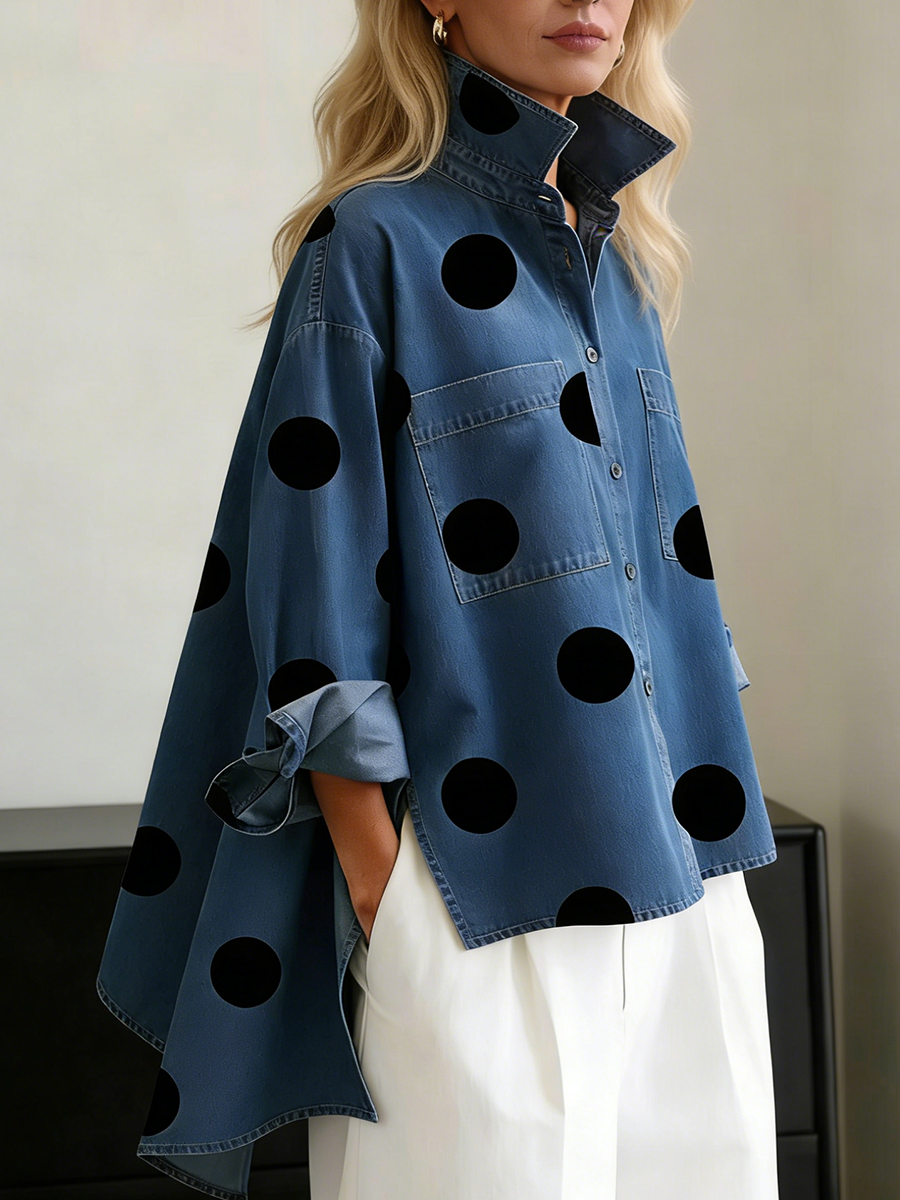 Peggy | Polka Dot Overshirt — 1