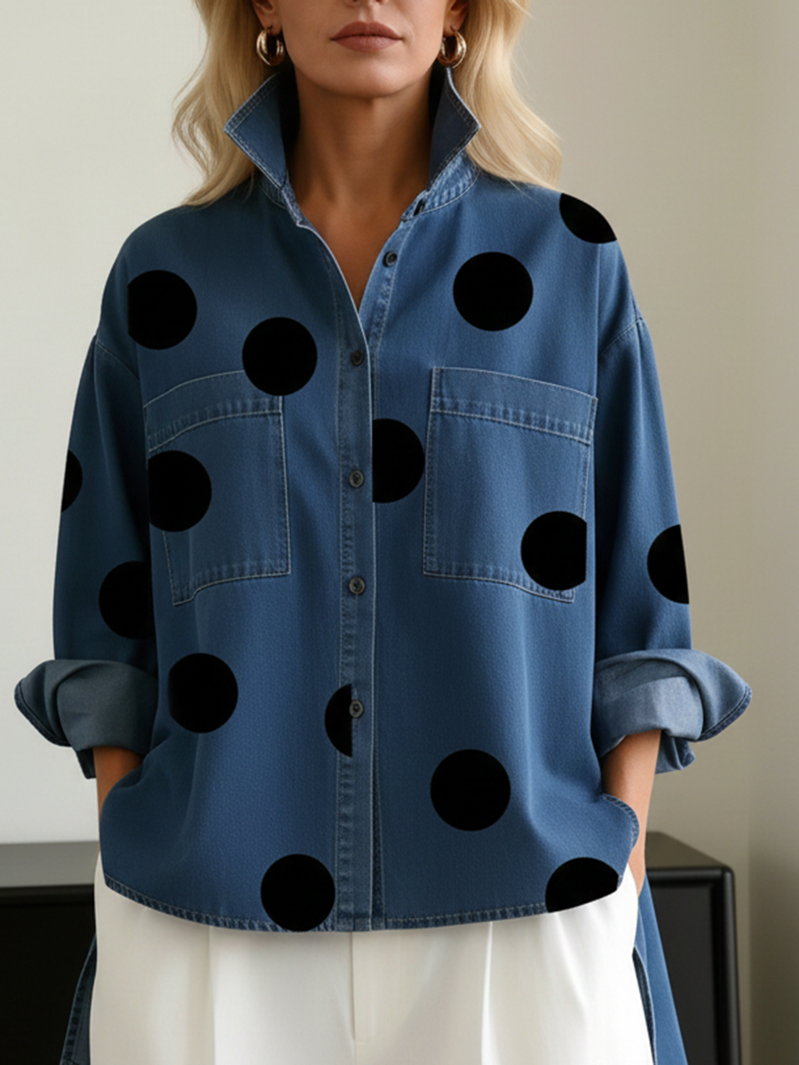 Peggy | Polka Dot Overshirt — 2