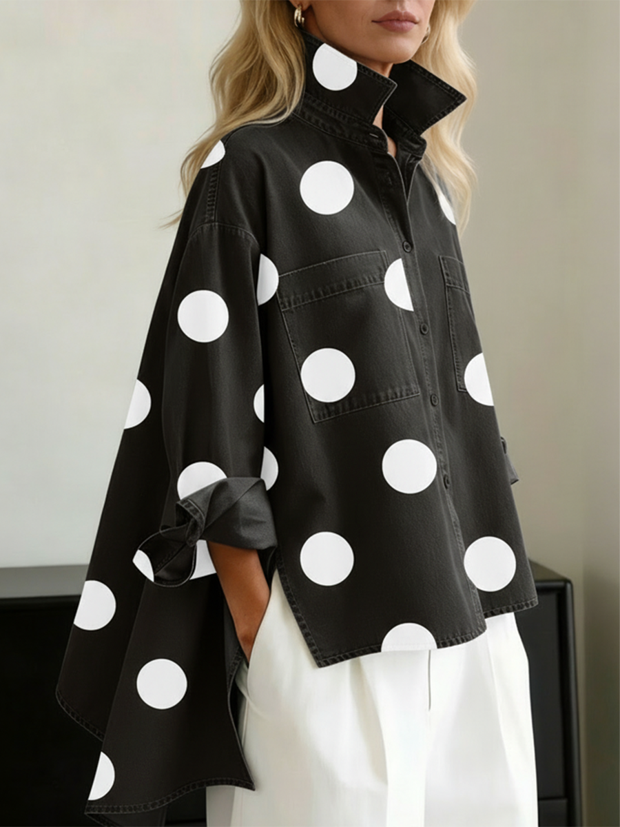 Peggy | Polka Dot Overshirt — 3