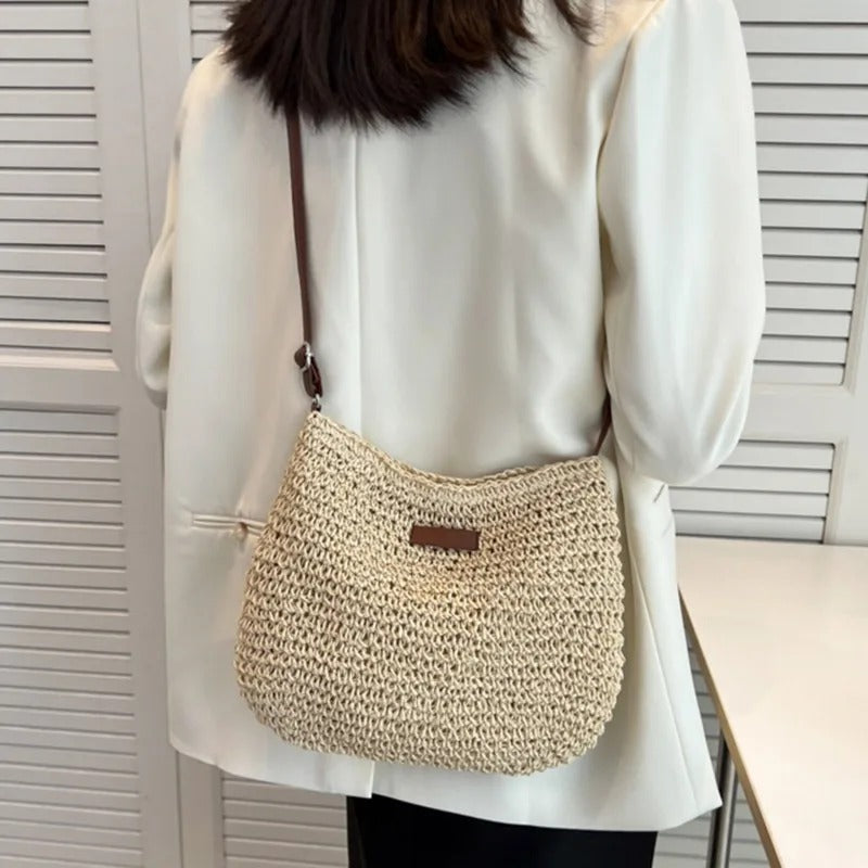 Margaux™ | Straw Crossbody Bag — 7