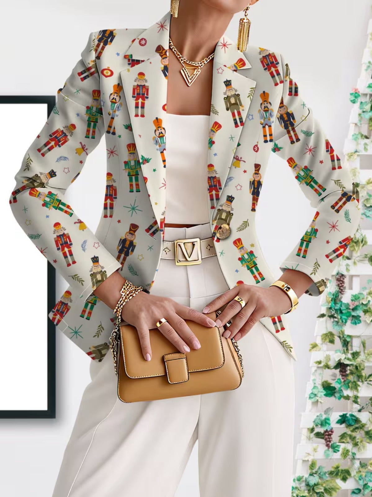 Vivenne™ | Nutcracker Print Blazer — 3