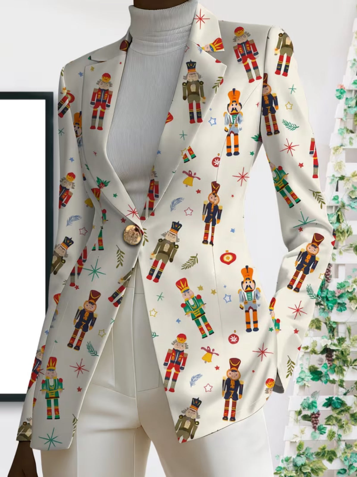 Vivenne™ | Nutcracker Print Blazer — 4