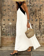 Miss | Jurk Dames Maxi Crossover - Viscose