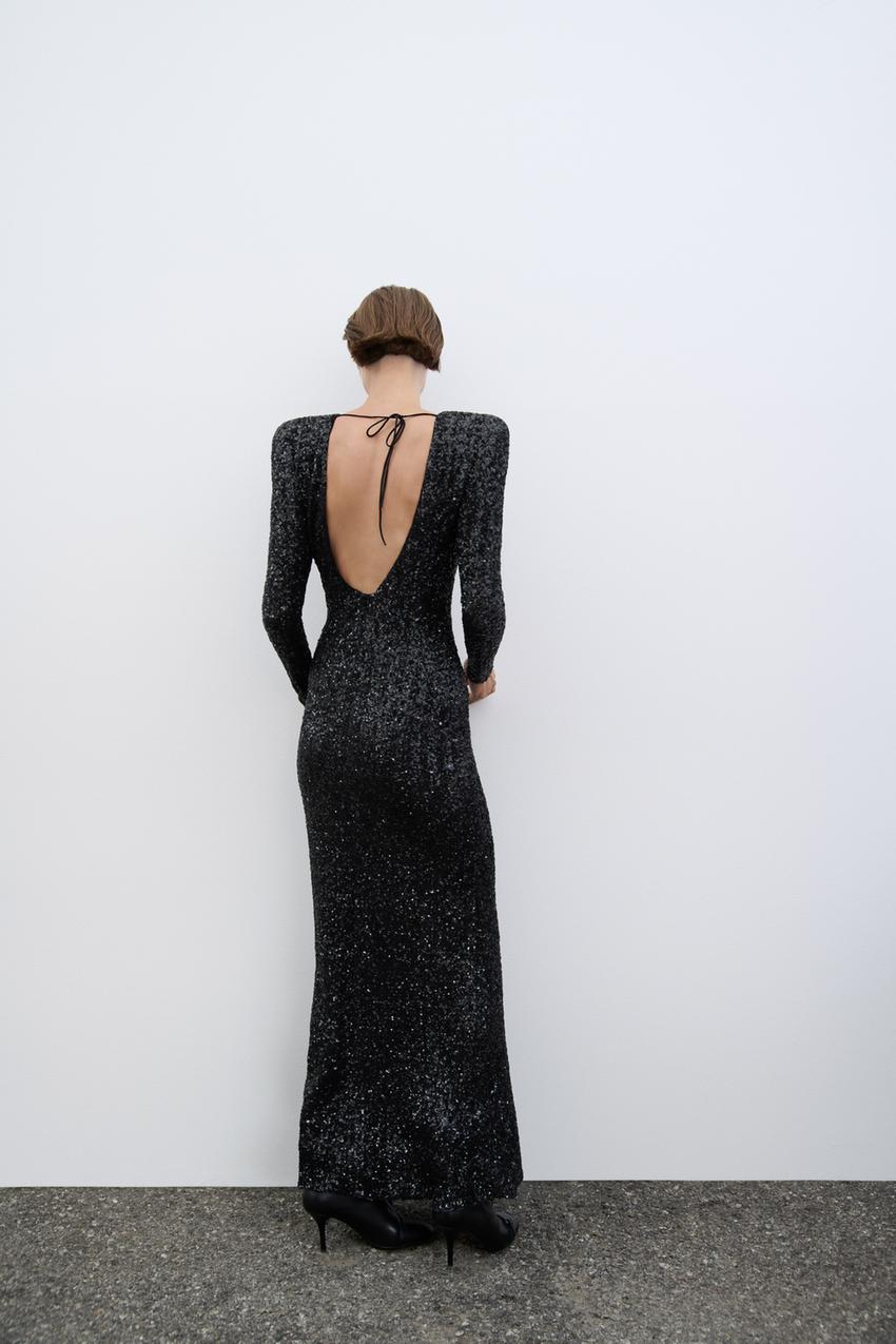 Starry Sequin | Maxi Jurk met Pailletten & Open Rug