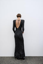 Starry Sequin | Maxi Jurk met Pailletten & Open Rug