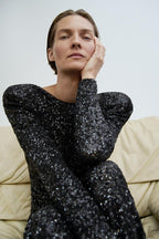 Starry Sequin | Maxi Jurk met Pailletten & Open Rug