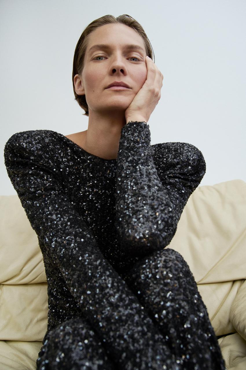Starry Sequin | Maxi Jurk met Pailletten & Open Rug