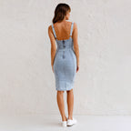 Casual Chic Denim | Midi Jurk