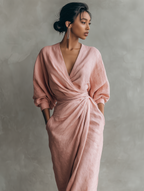 Miss | Jurk Dames Maxi - Linnenmix