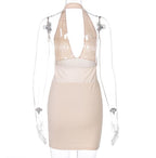 Miss | Jurk Dames Midi Backless - Gebreid