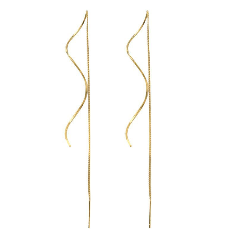 Wave Long Earrings — 4