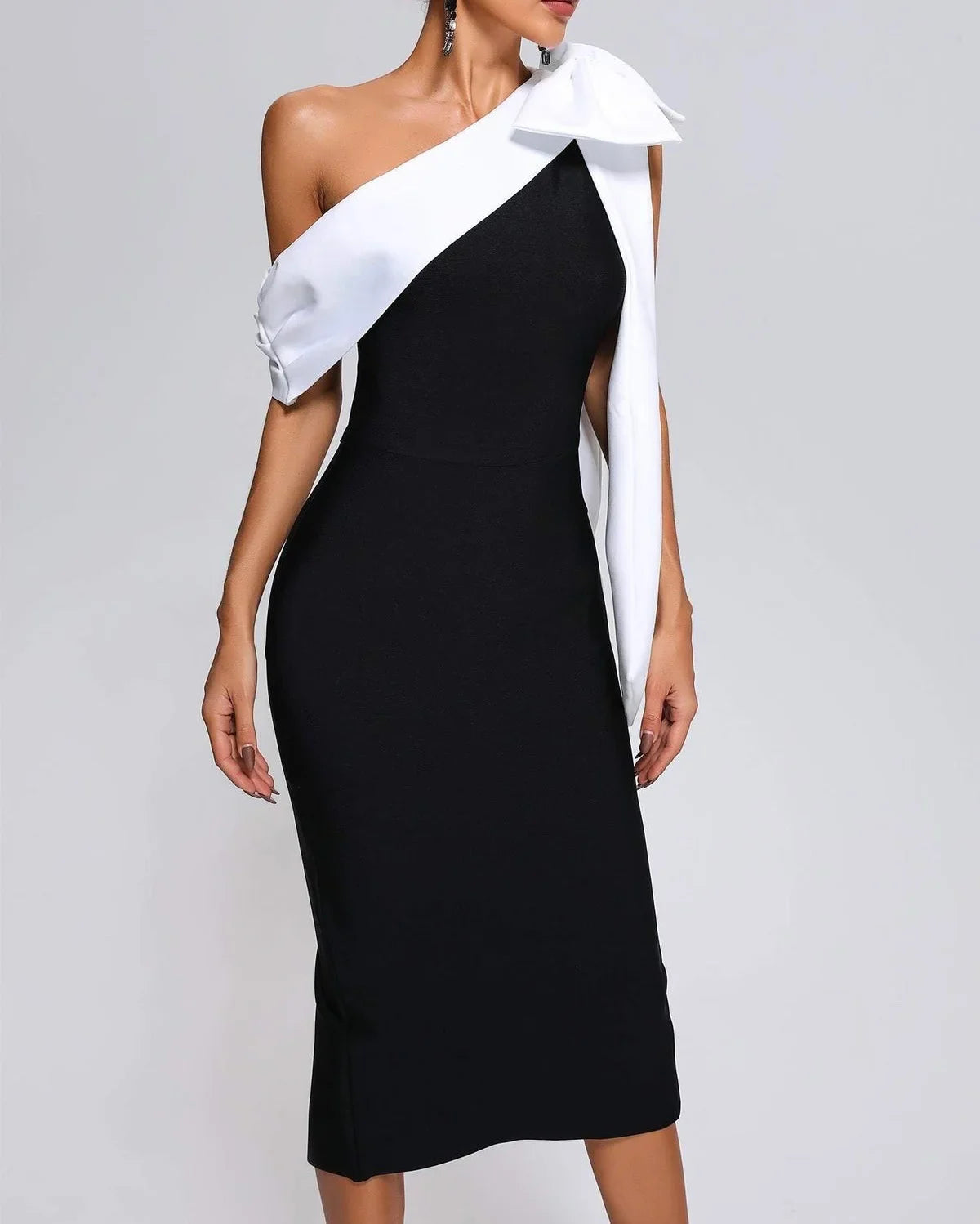 Colette | Off-Shoulder midi Jurk